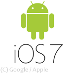 Android vs iOS 7