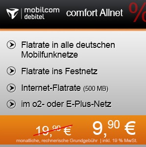All Net Flat nur 9,99 EUR