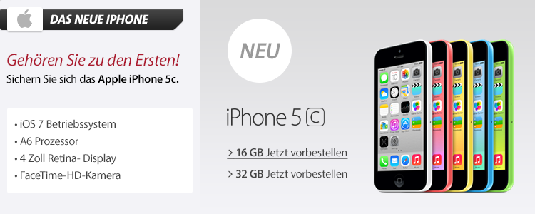iPhone 5C vorbestellen