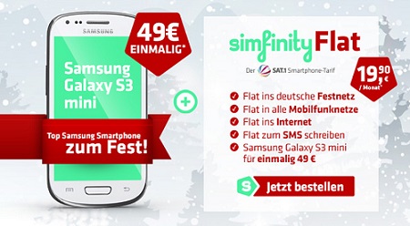Samsung Galaxy S3 mini mit AllNet Flat